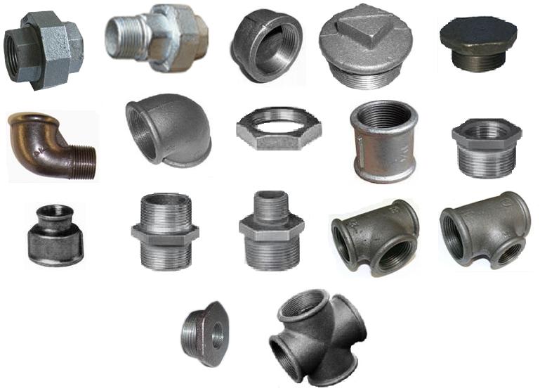 Фитинги резьбовые чугунные, стальные, латунные